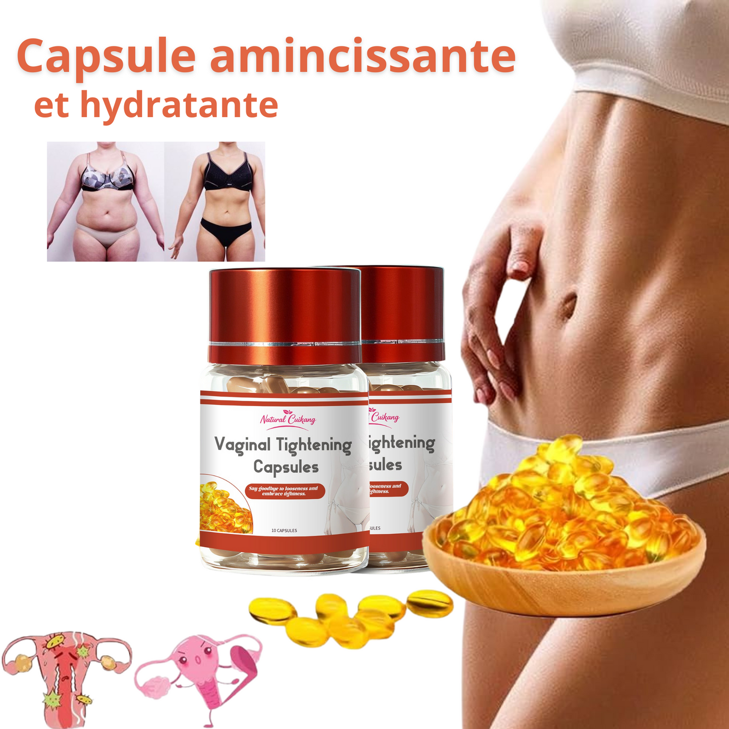 North Moon™ - Gélules BioNaturelles de réparation vaginale (1 Achetez = 1 Offert)