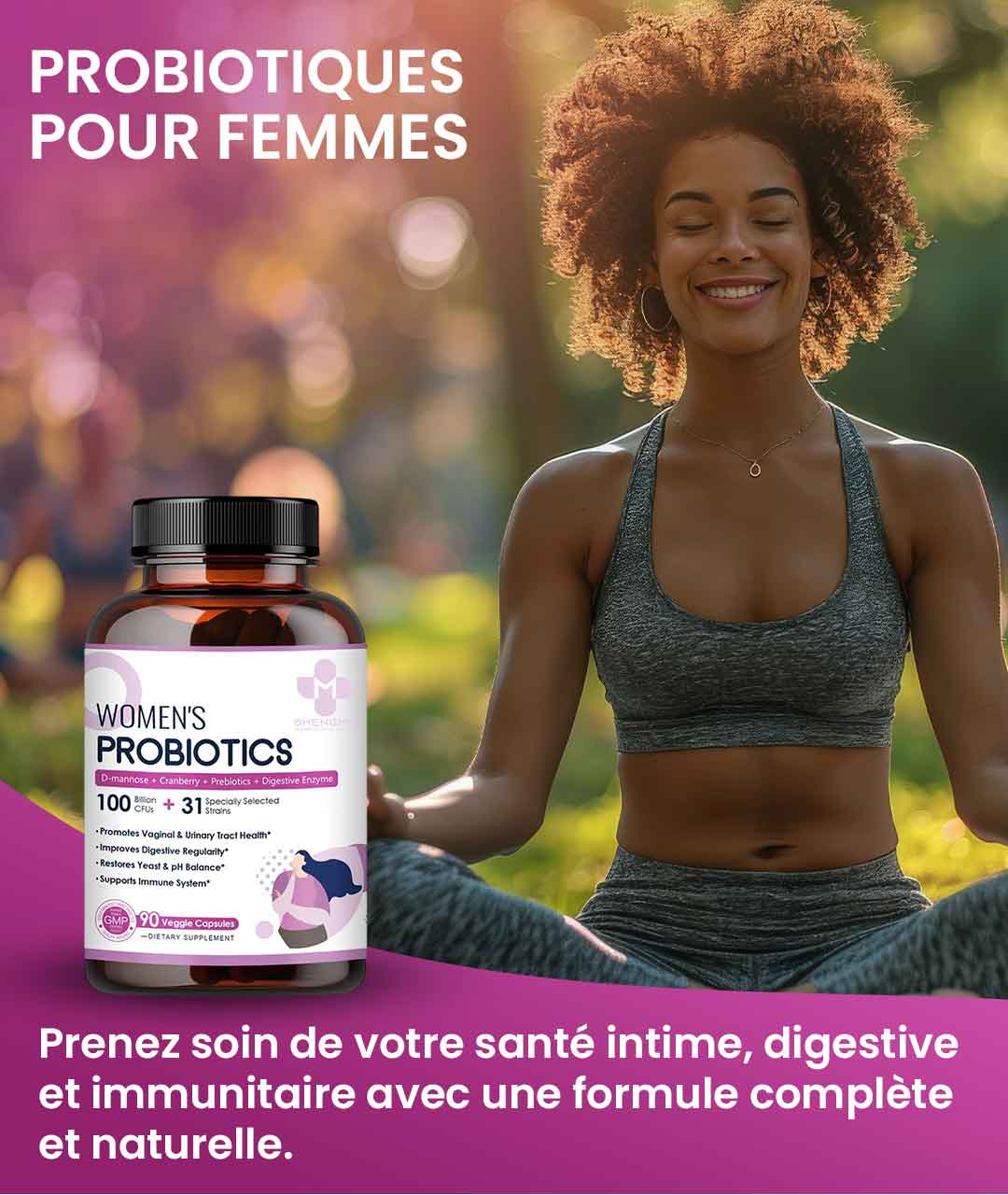 Équilibre Féminin – Probiotiques Intimes et Digestifs