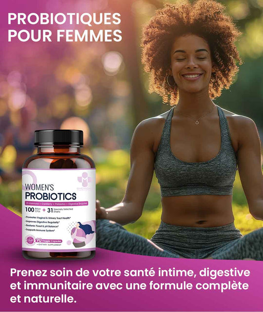 Équilibre Féminin – Probiotiques Intimes et Digestifs